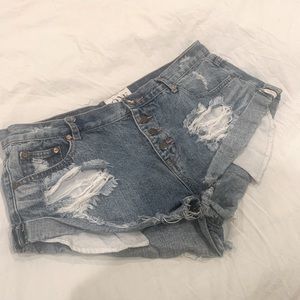 One Teaspoon Bandit Denim Shorts